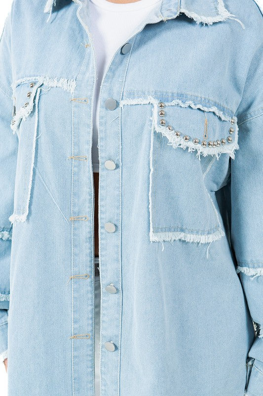 Oversized Denim Shirt
