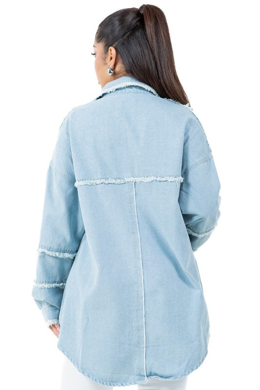 Oversized Denim Shirt