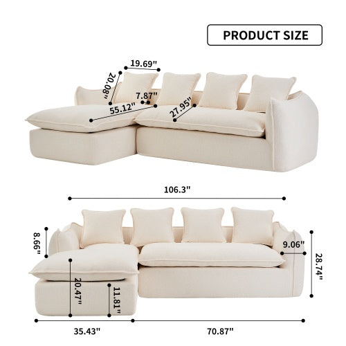 LuneluX L-Shape Sofa