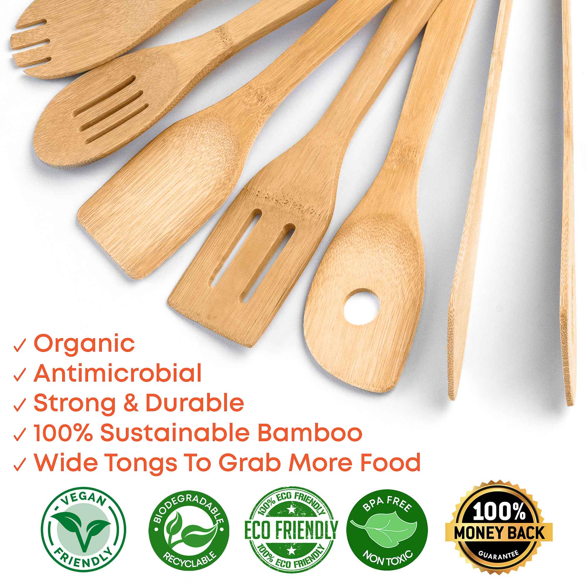 Bamboo Cooking Utensil Set