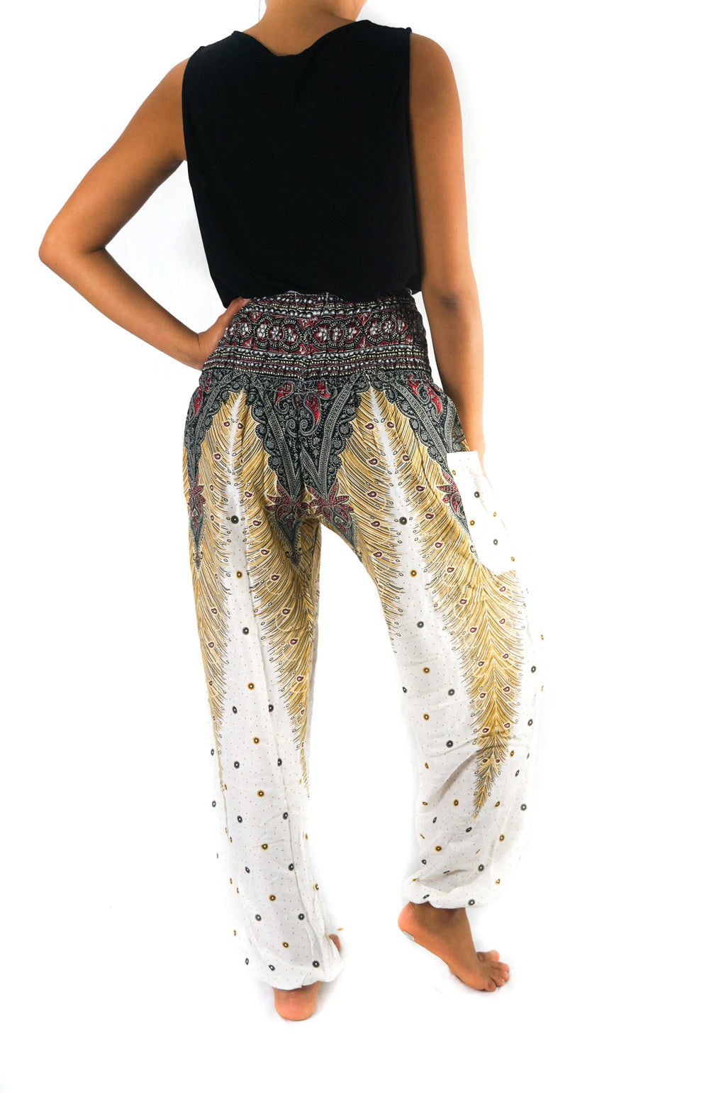 Peacock Boho Harem Pants