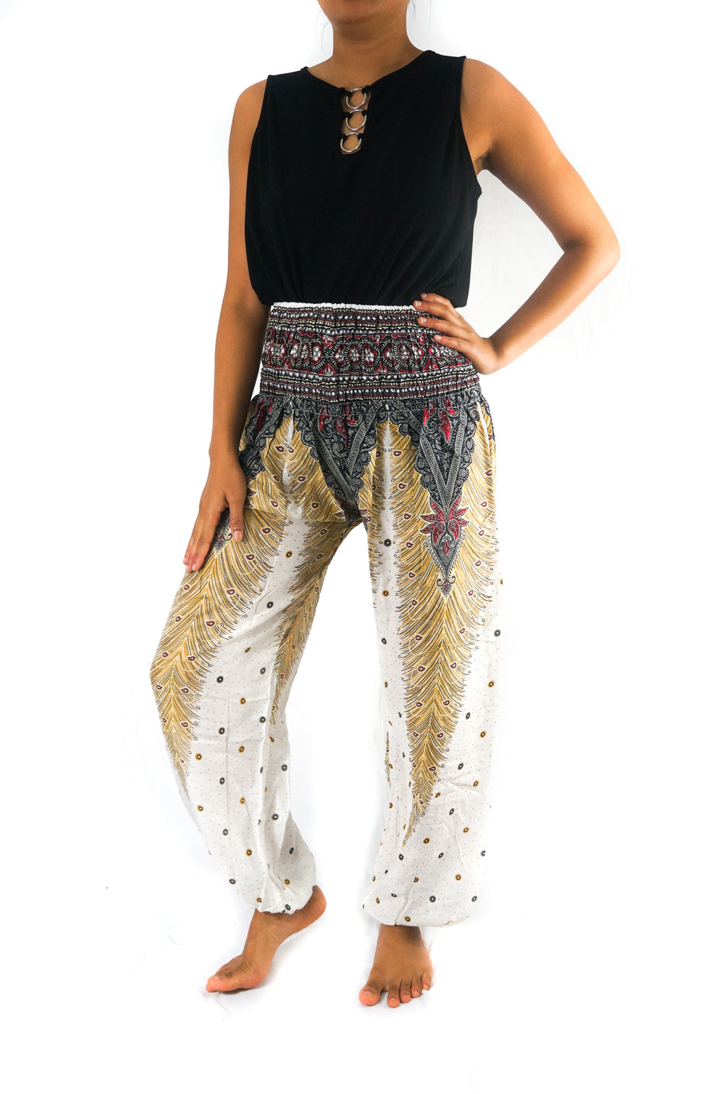 Peacock Boho Harem Pants