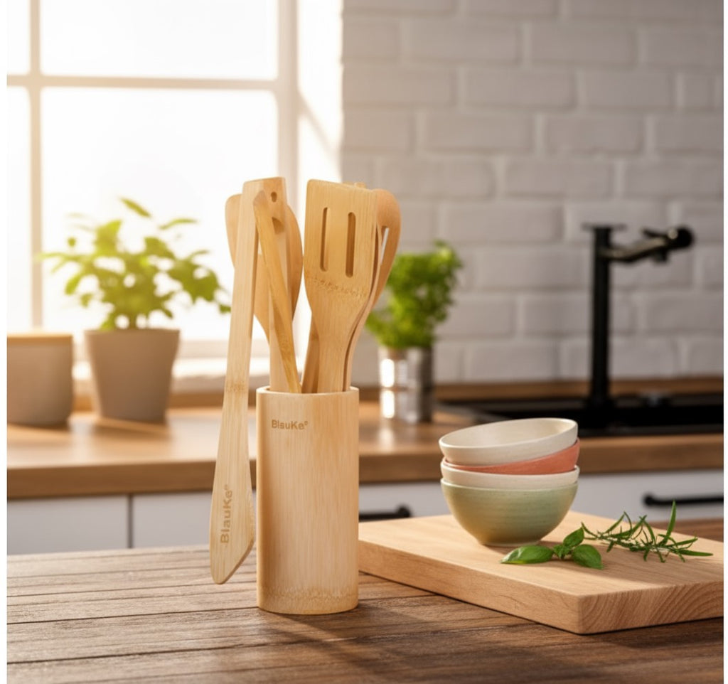 Bamboo Cooking Utensil Set