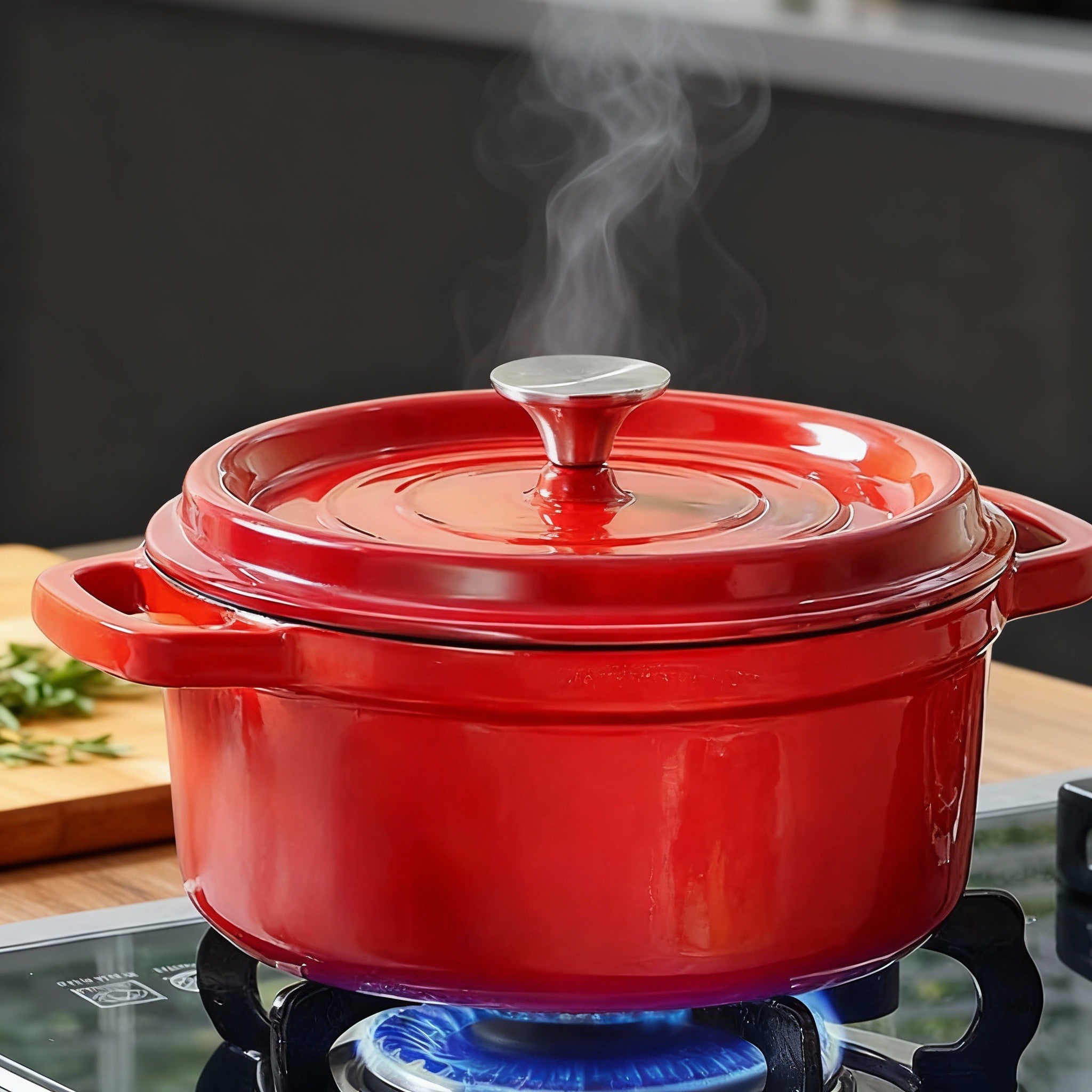 Cast Iron Enamel Stew Pot